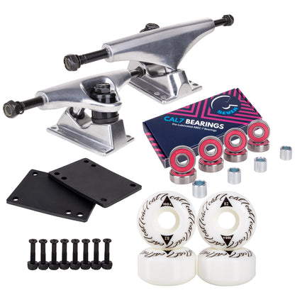 Skateboard Setup Combo | Silver Trucks & 100A Wheels